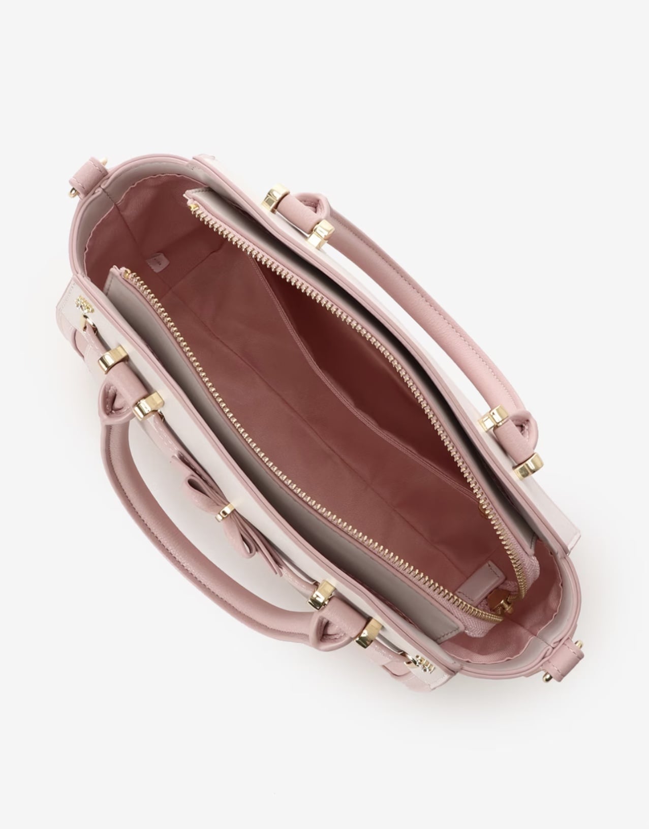 フロントリボンベルトハンドバッグ【ピンク】 ピンク