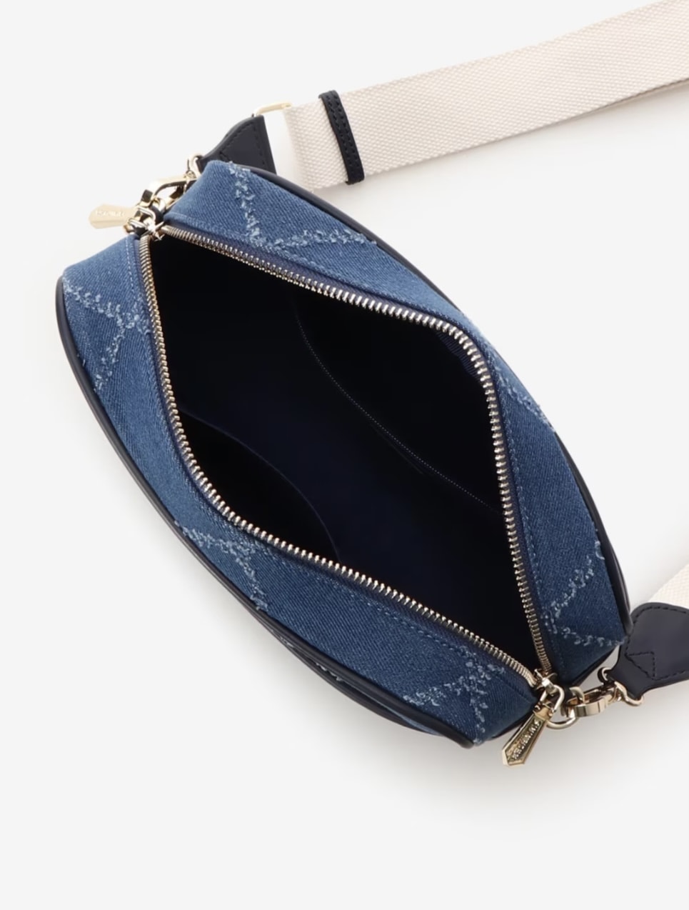 ロゴテープデニムショルダー【ネイビー】  ネイビー