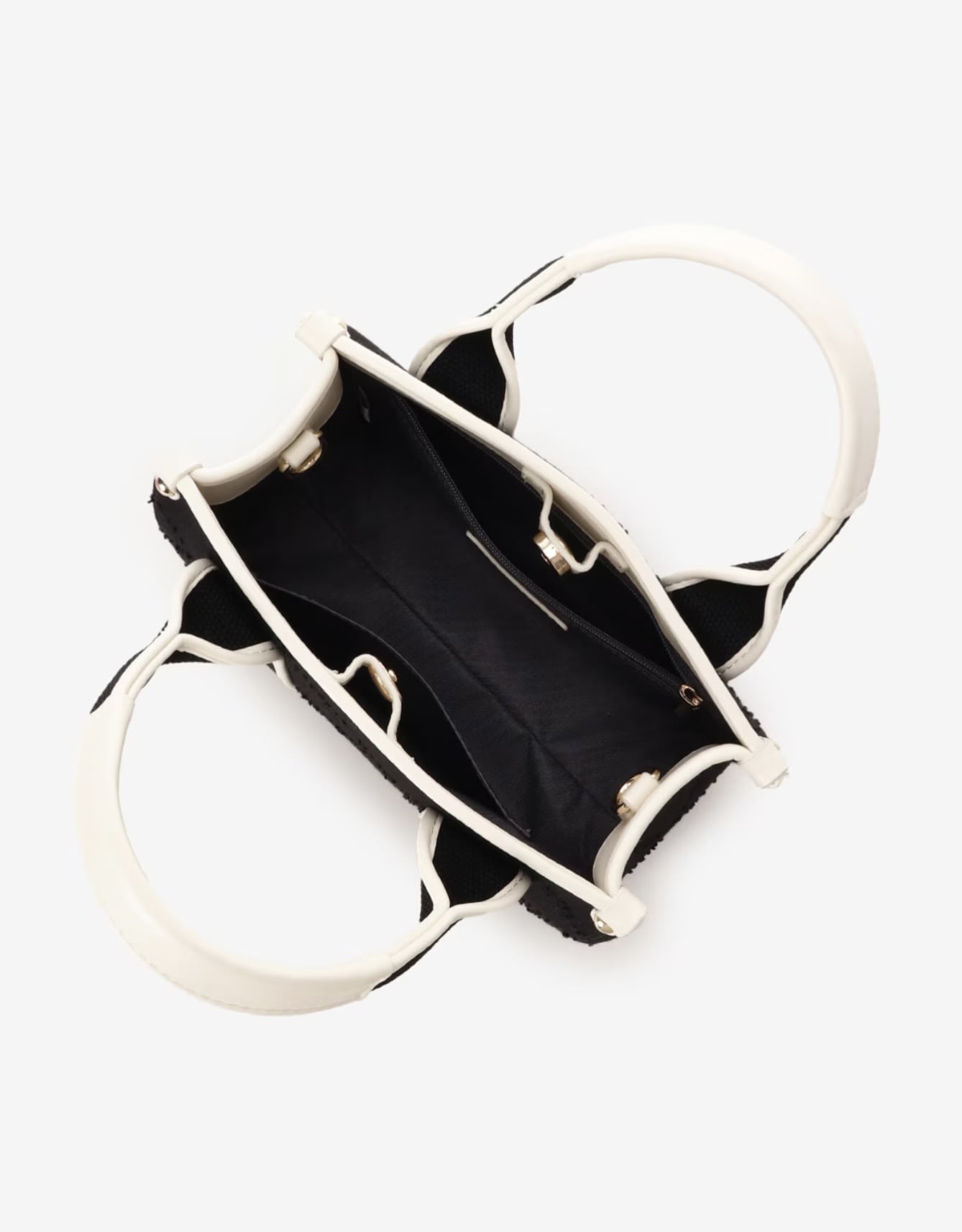 ロゴテープデニムトート(ミニ)【ブラック】 ブラック