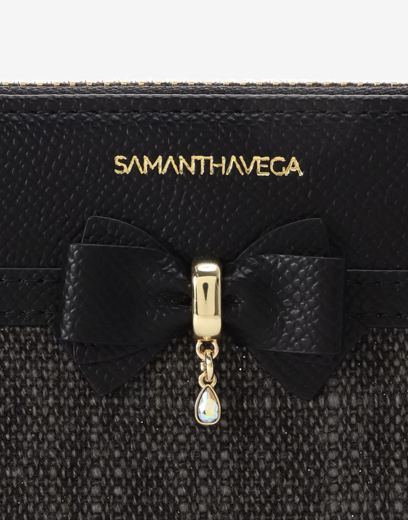 バンブーアクセントリボン長財布【ブラック】 ブラック