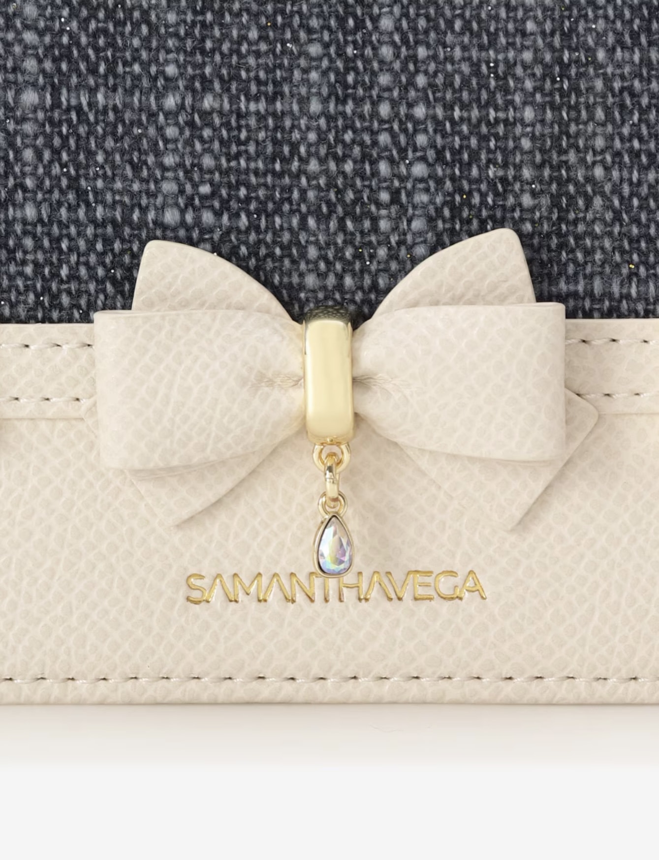 バンブーアクセントリボンパスケース【インディゴ】 インディゴ