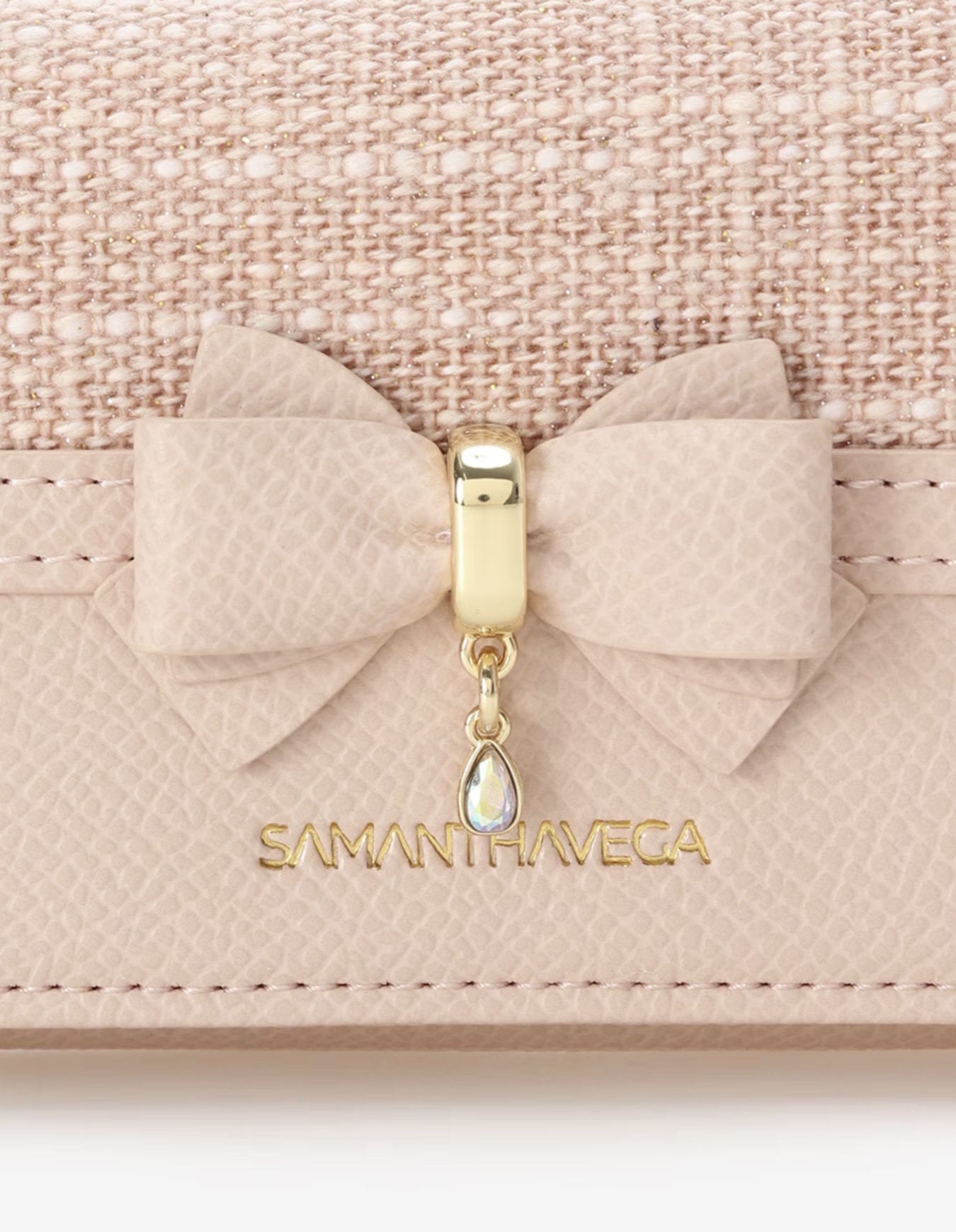 バンブーアクセントリボンキーケース【ピンク】 ピンク