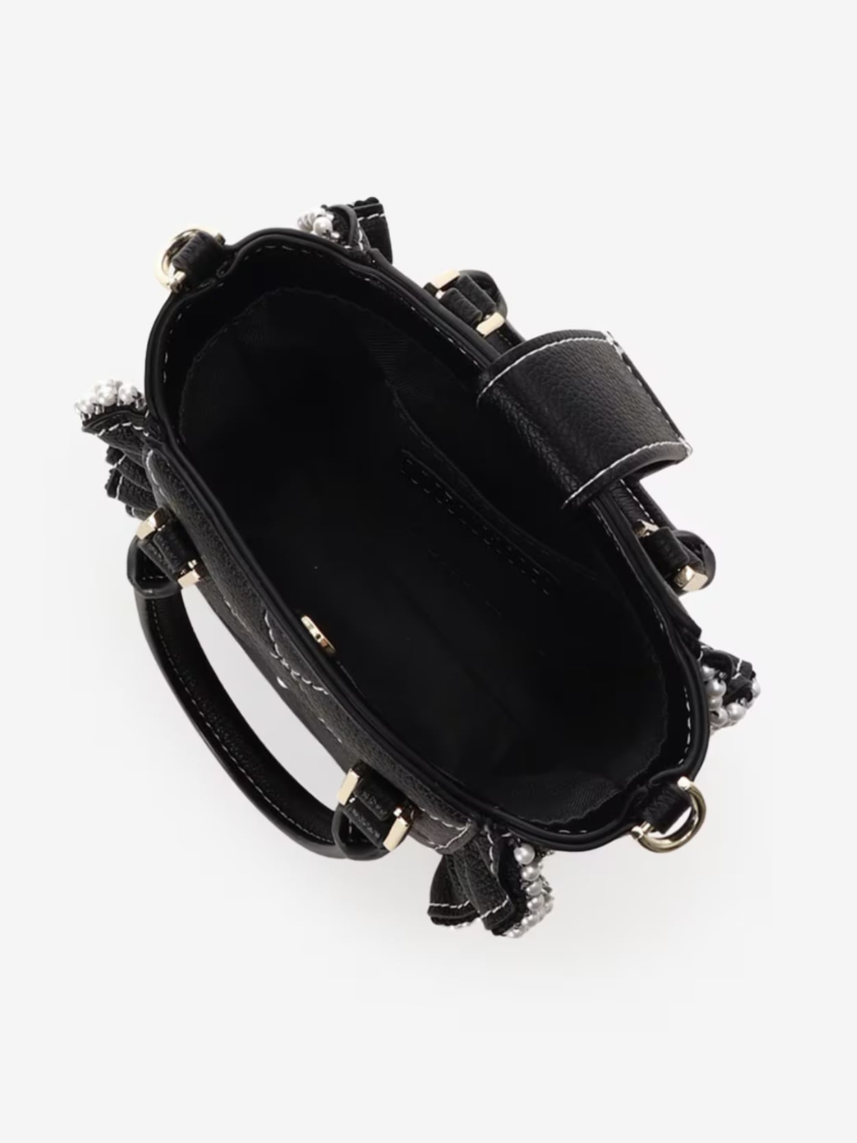 キルティングパールフラッタースマホショルダー【ブラック】 ブラック