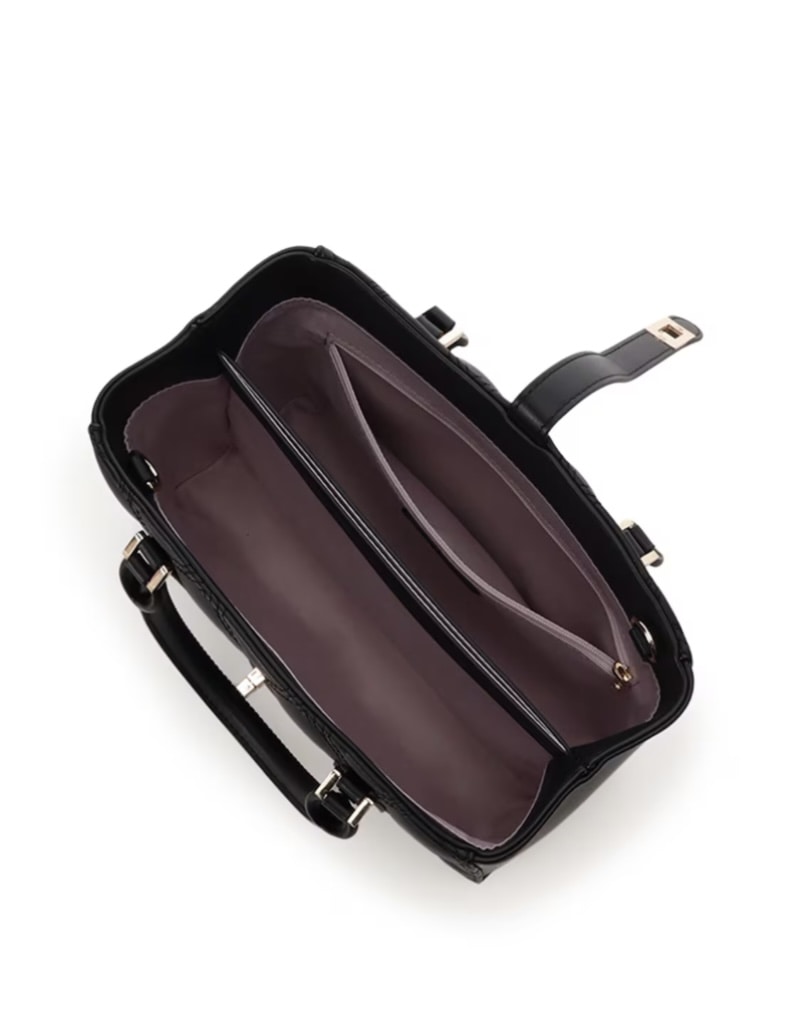 ハートキルトハンドバッグ【ブラック】 ブラック