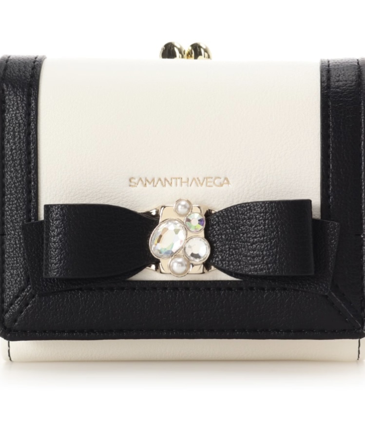 ジュエルリボン折財布【マルチカラー】 マルチカラー