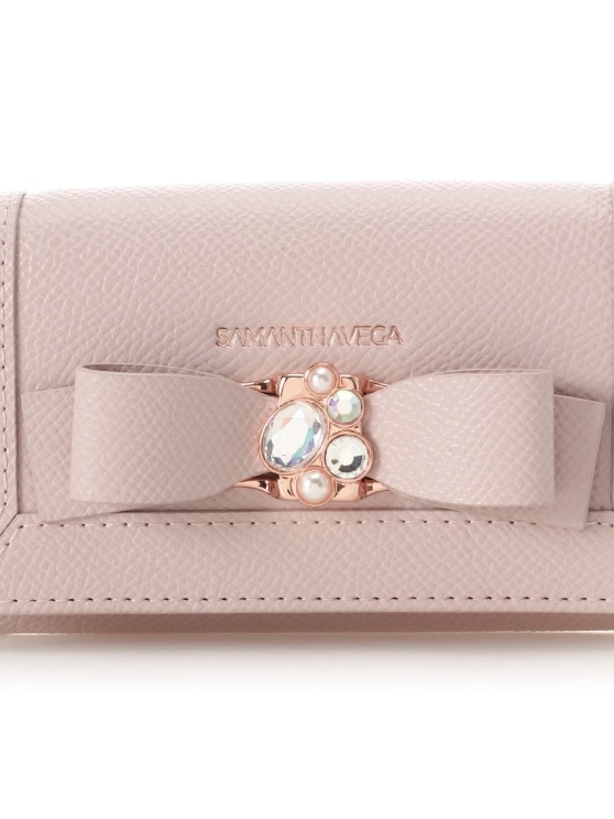 ジュエルリボンキーケース　【ピンク】 ピンク