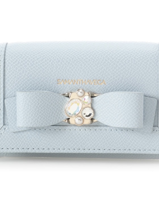 ジュエルリボンキーケース　【ライトブルー】 ライトブルー