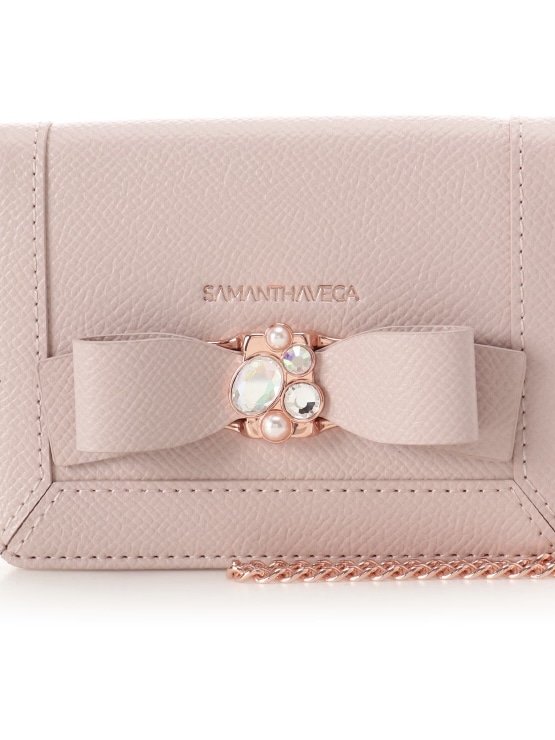  ジュエルリボンパスケース【ピンク】 ピンク