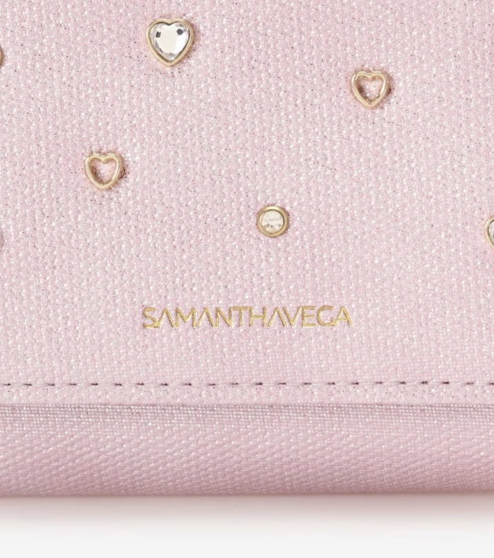  ■オンラインショップ＆一部店舗限定■ハートジュエリーフラッター折財布【ラベンダー】 ラベンダー