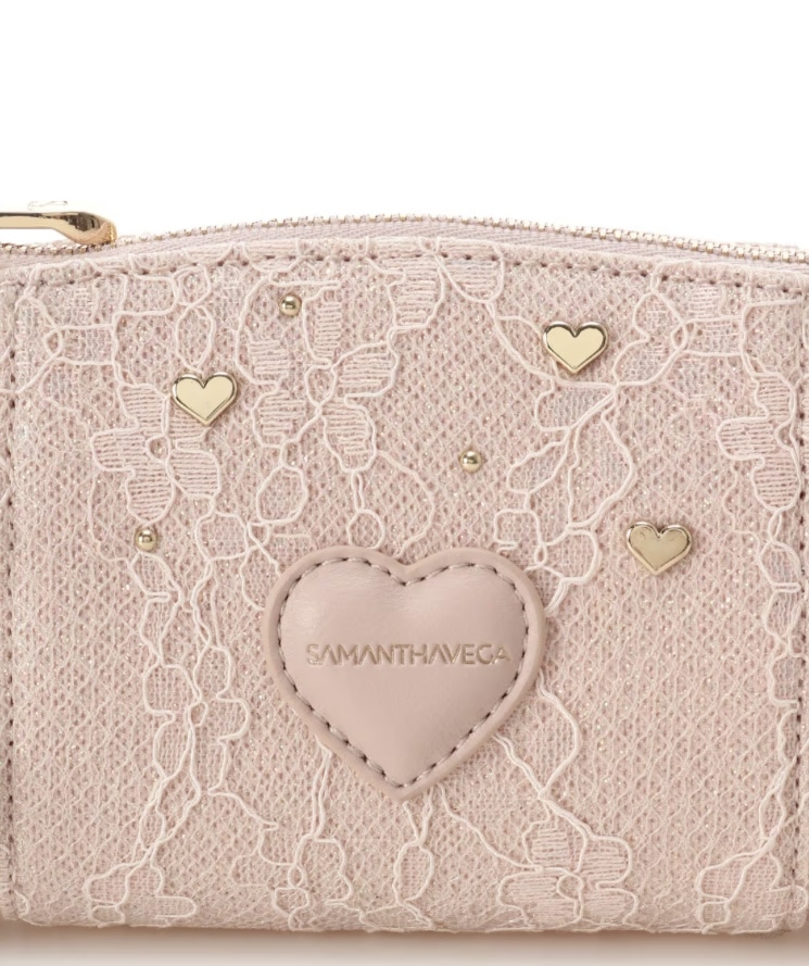 レースハートベルトポーチ【ピンク】 ピンク