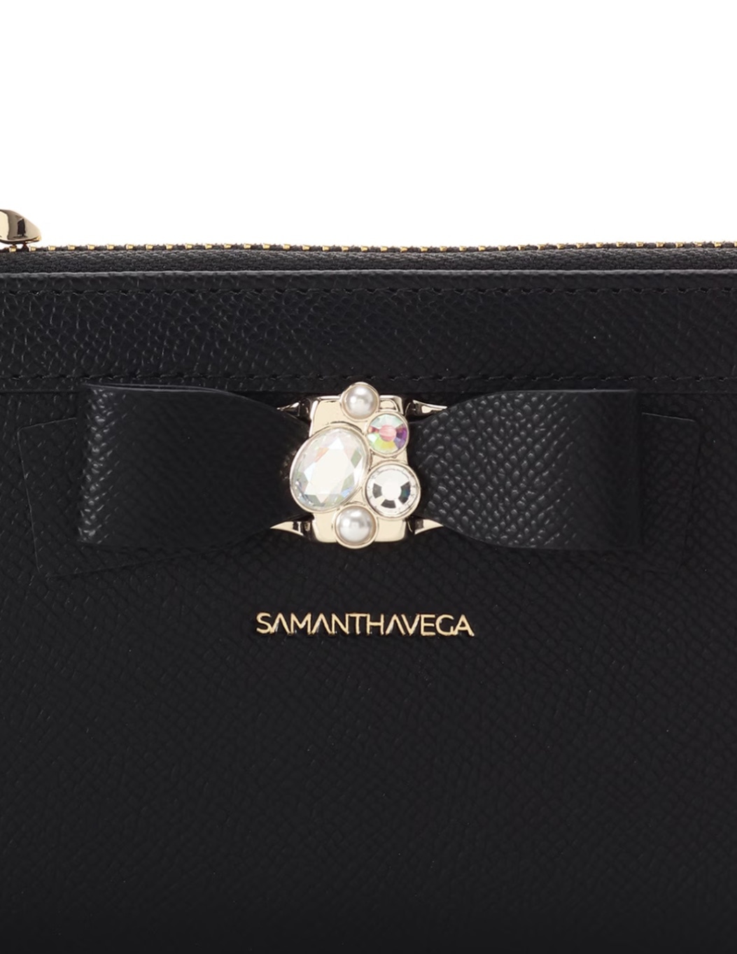 ジュエルリボン長財布【ブラック】 ブラック