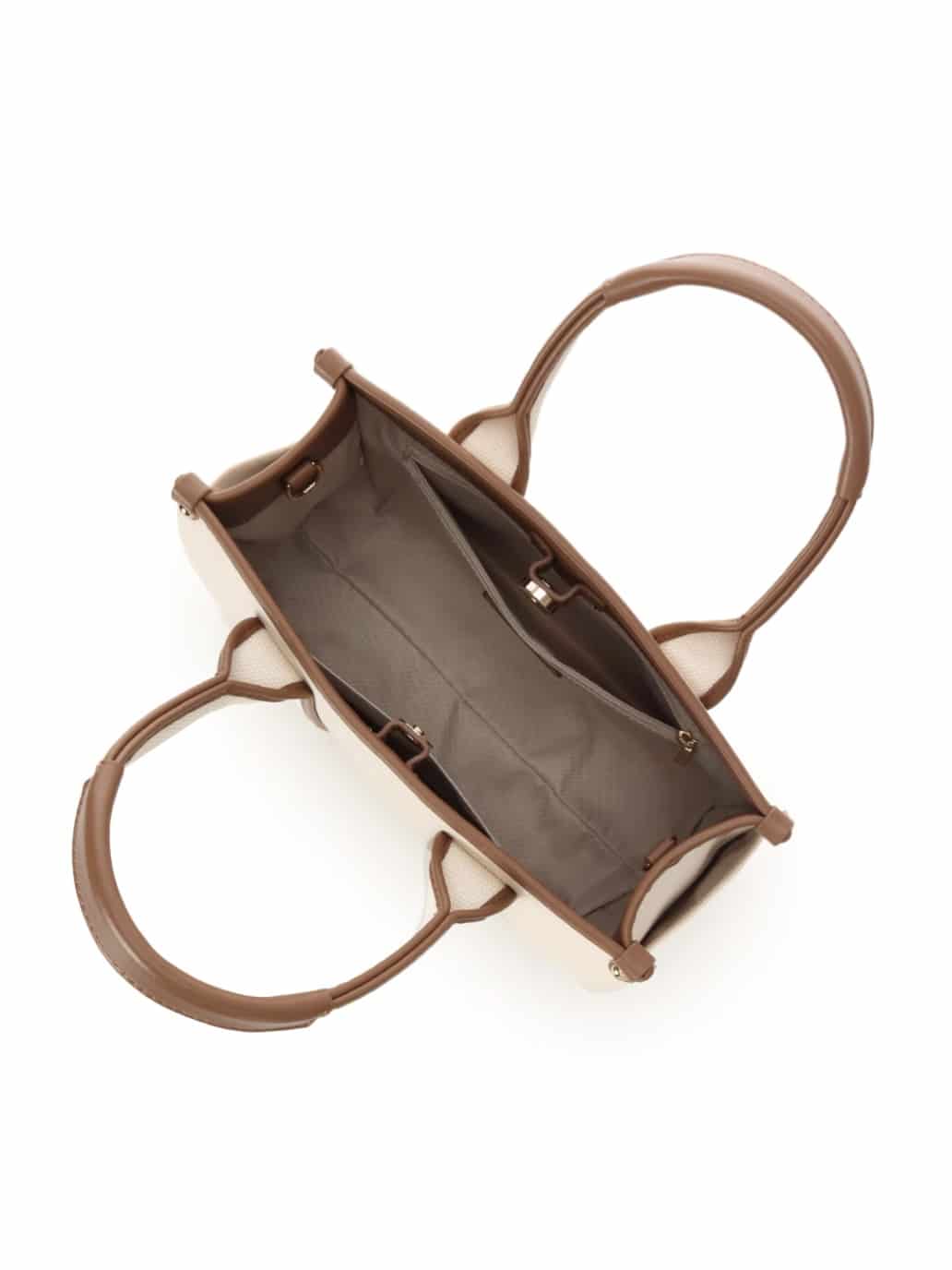 ロゴテープキャンバストートバッグ（小）【ベージュ】 ベージュ