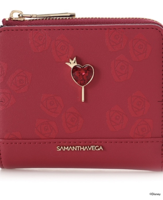 ディズニーヴィランズコレクション 「ハートの女王」 折財布 レッド