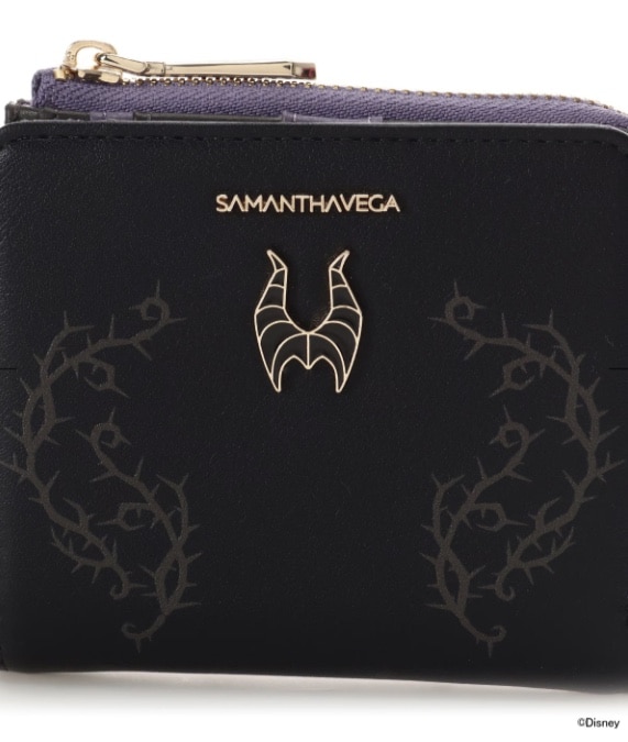 ディズニーヴィランズコレクション 「マレフィセント」 折財布 ブラック