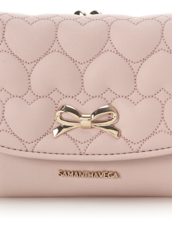 エターナルハートキルト折財布【ピンク】 ピンク