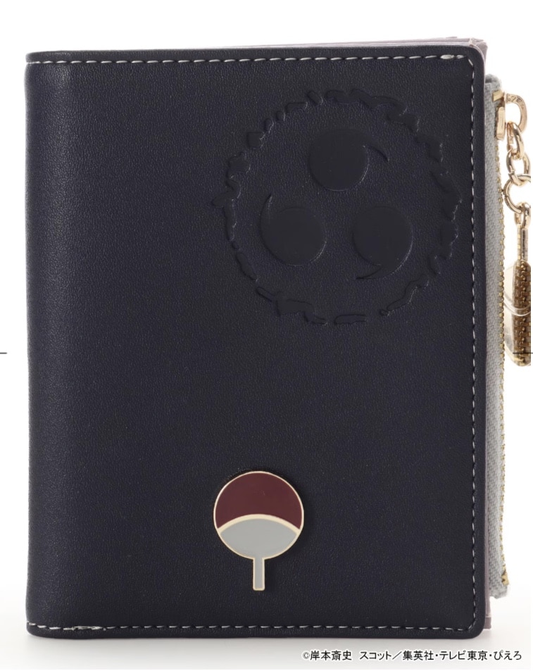 『NARUTO-ナルト- 疾風伝』コラボコレクション「うちはサスケ折財布【ネイビー】 ネイビー