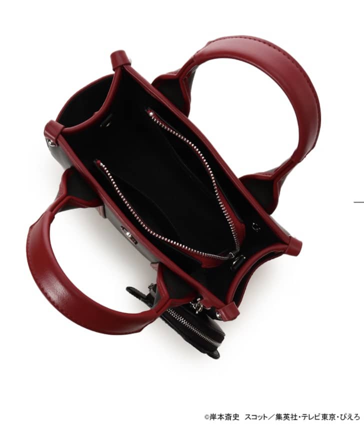 『NARUTO-ナルト- 疾風伝』コラボコレクション「うちはイタチ」 ハンドバッグ【2025年12月中旬以降順次発送予約商品】 ブラック