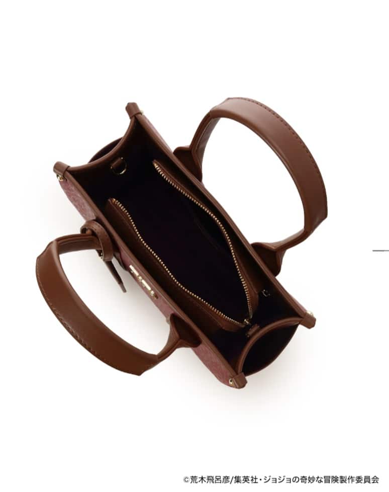 アニメ『ジョジョの奇妙な冒険 ファントムブラッド』「ディオ・ブランドー」コラボコレクション　ハンドバッグ　【ワインレッド】 ワインレッド
