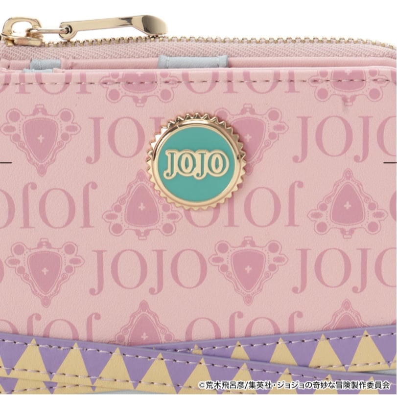 アニメ『ジョジョの奇妙な冒険 戦闘潮流』「シーザー・A・ツェペリ」コラボコレクション　折財布 ピンク