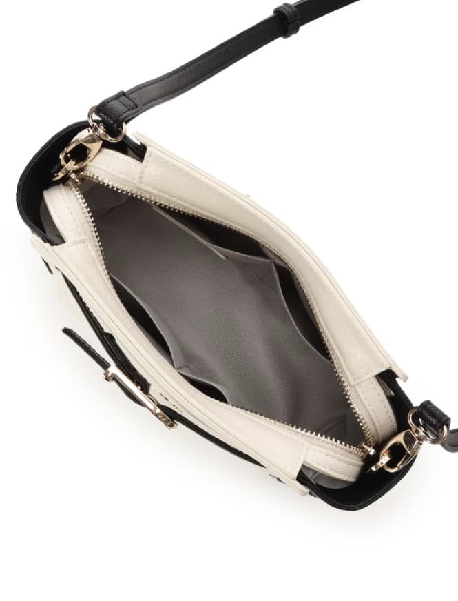 フロントバックルショルダーバッグ【ホワイト】 ホワイト