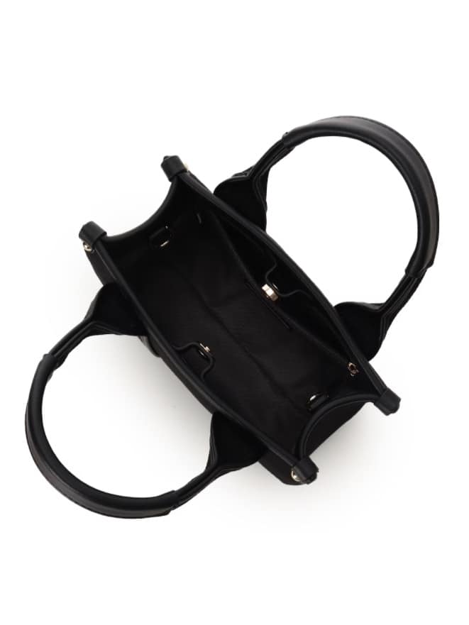 新色ロゴテープキャンバスショルダーバッグ（ミニ）【ブラック】 ブラック