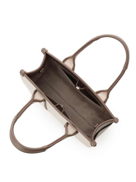 新色ロゴテープキャンバスハンドバッグ（小）【オフホワイト】 オフホワイト