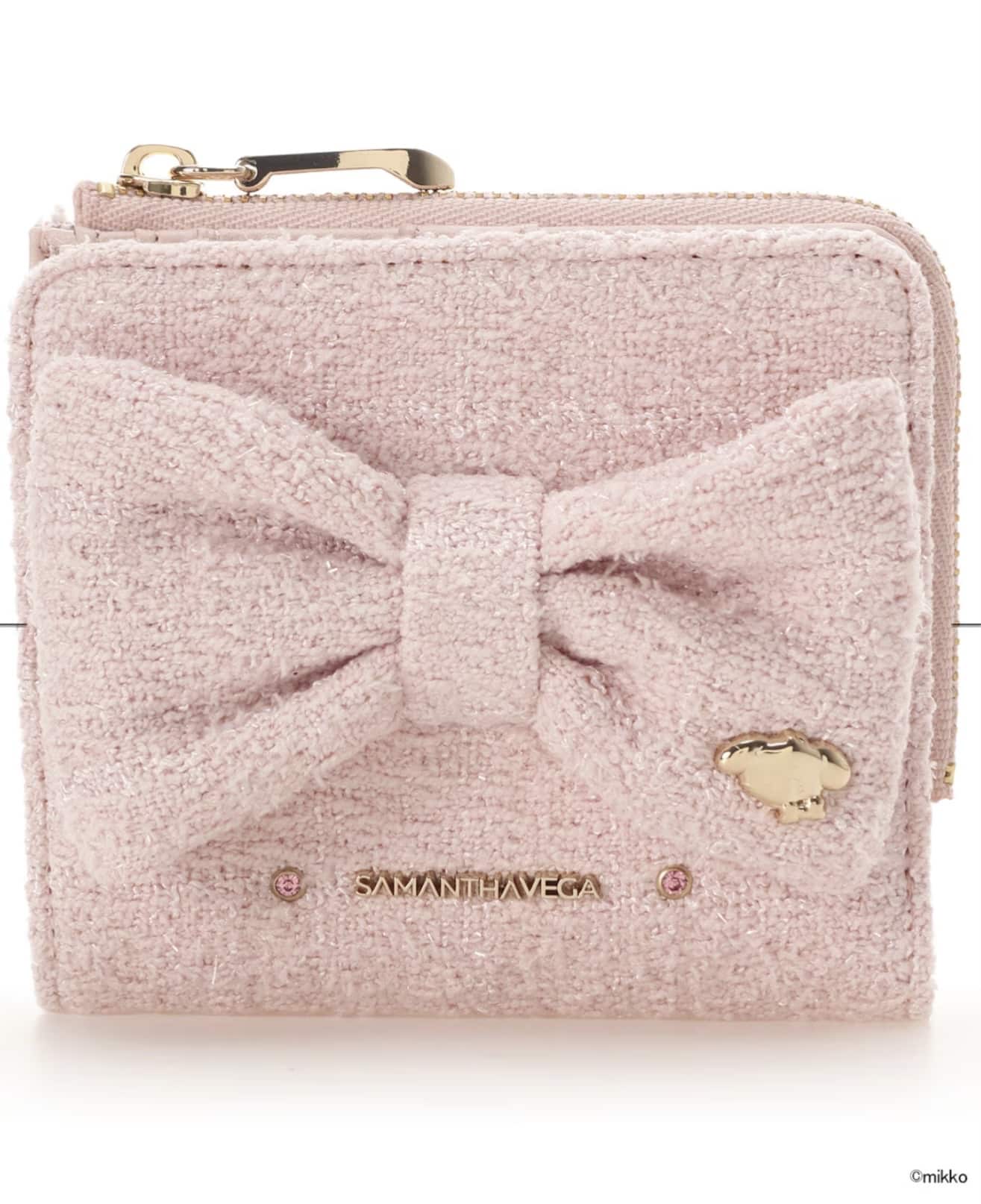 Lil ala mode×SAMANTHAVEGAコレクション 二つ折財布【キャミー】 ピンク