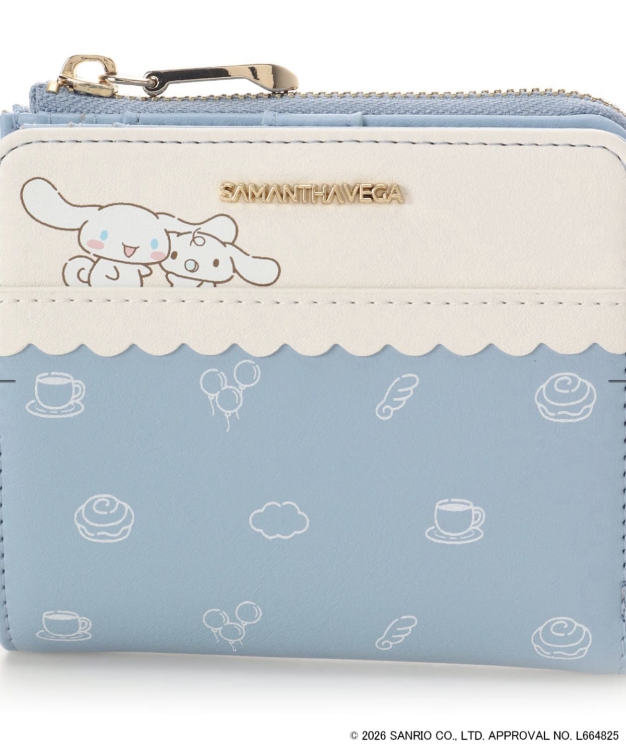 「シナモロール」コレクション折財布 ライトブルー