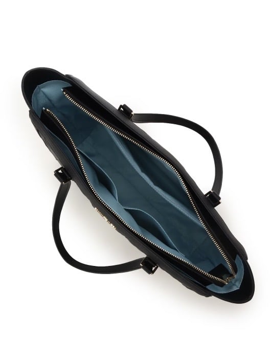 キルティングフェイクレザートートバッグ【ブラック】 ブラック