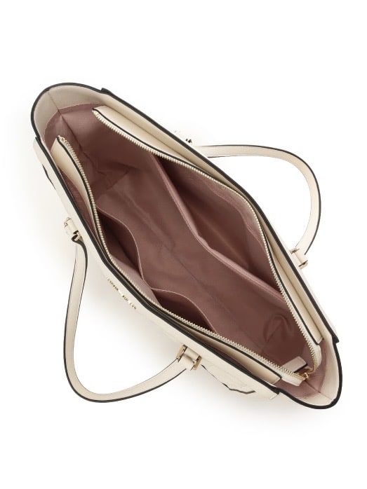 キルティングフェイクレザートートバッグ【オフホワイト】 オフホワイト