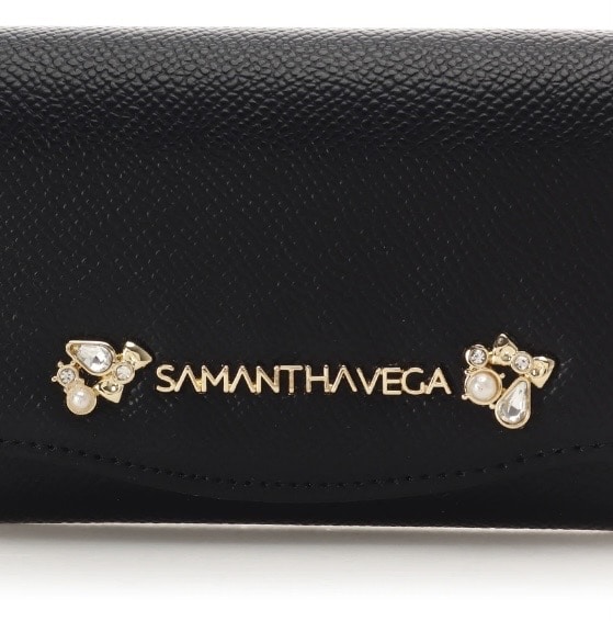 アクセントビジューカードケース【ブラック】 ブラック