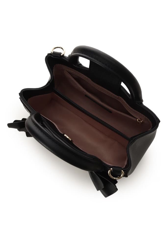 フリルリボンショルダーバッグ【ブラック】 ブラック