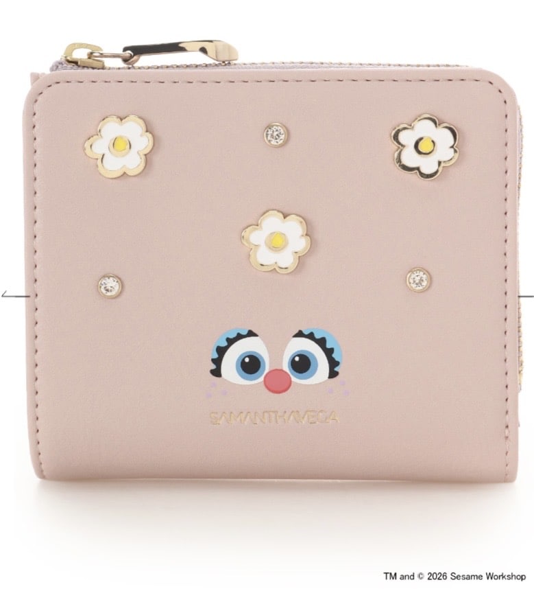 セサミストリートコレクション「アビー」折財布【ピンク】(ピンク