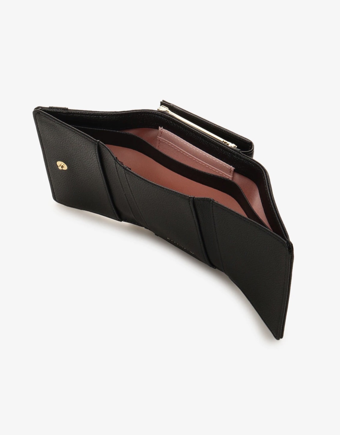 ベルト金具折財布【ブラック】 ブラック