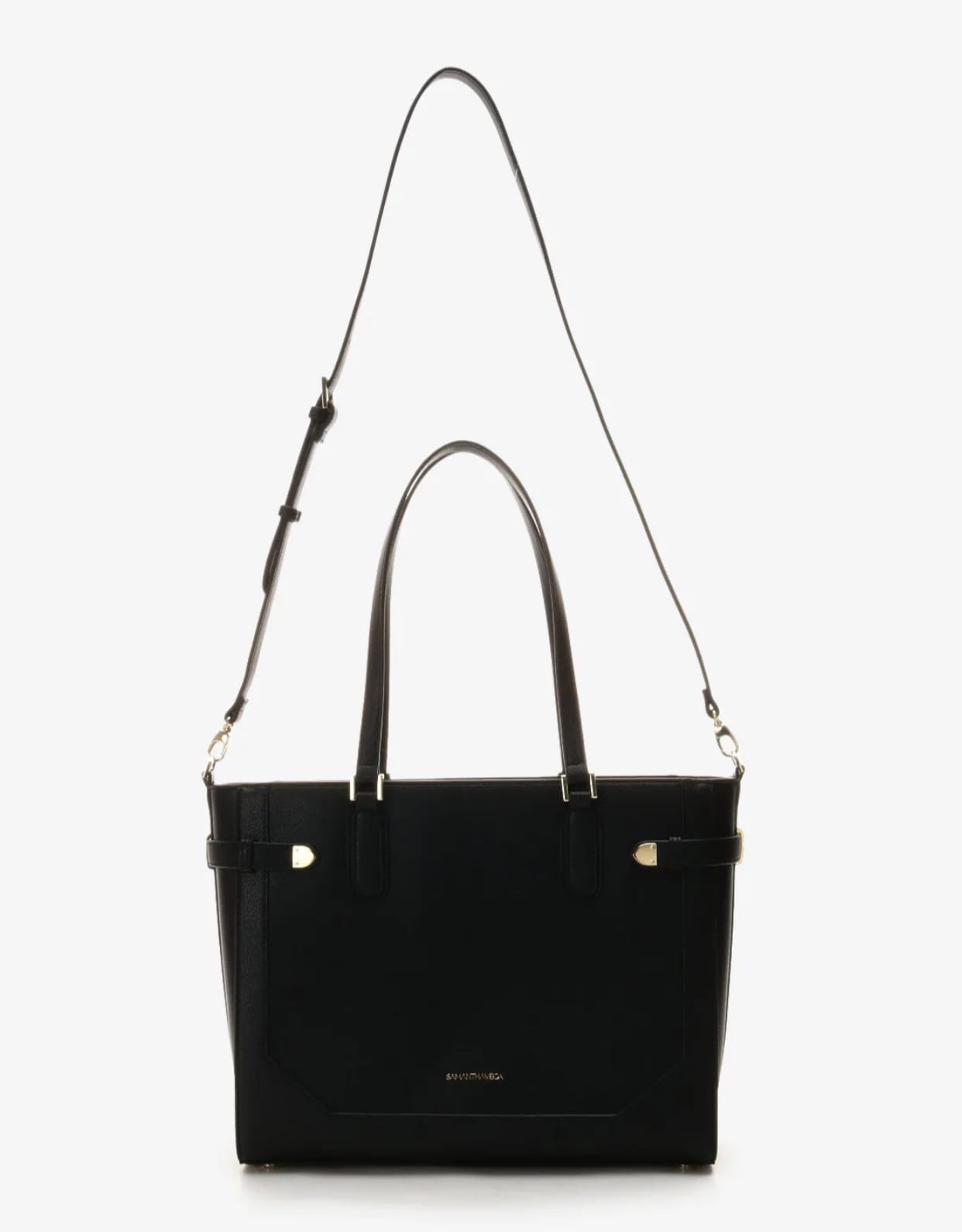 ベルト金具トートバッグ【ブラック】 ブラック