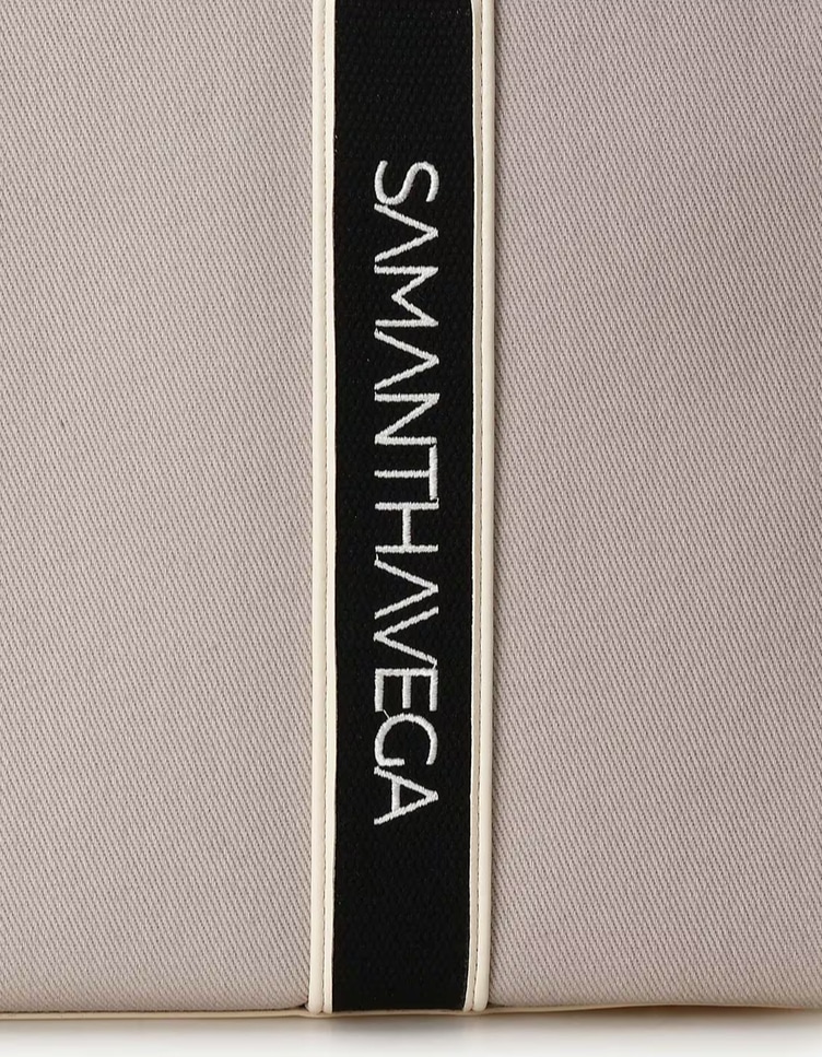 ロゴテープキャンバストートバッグ（大）【グレー】 グレー