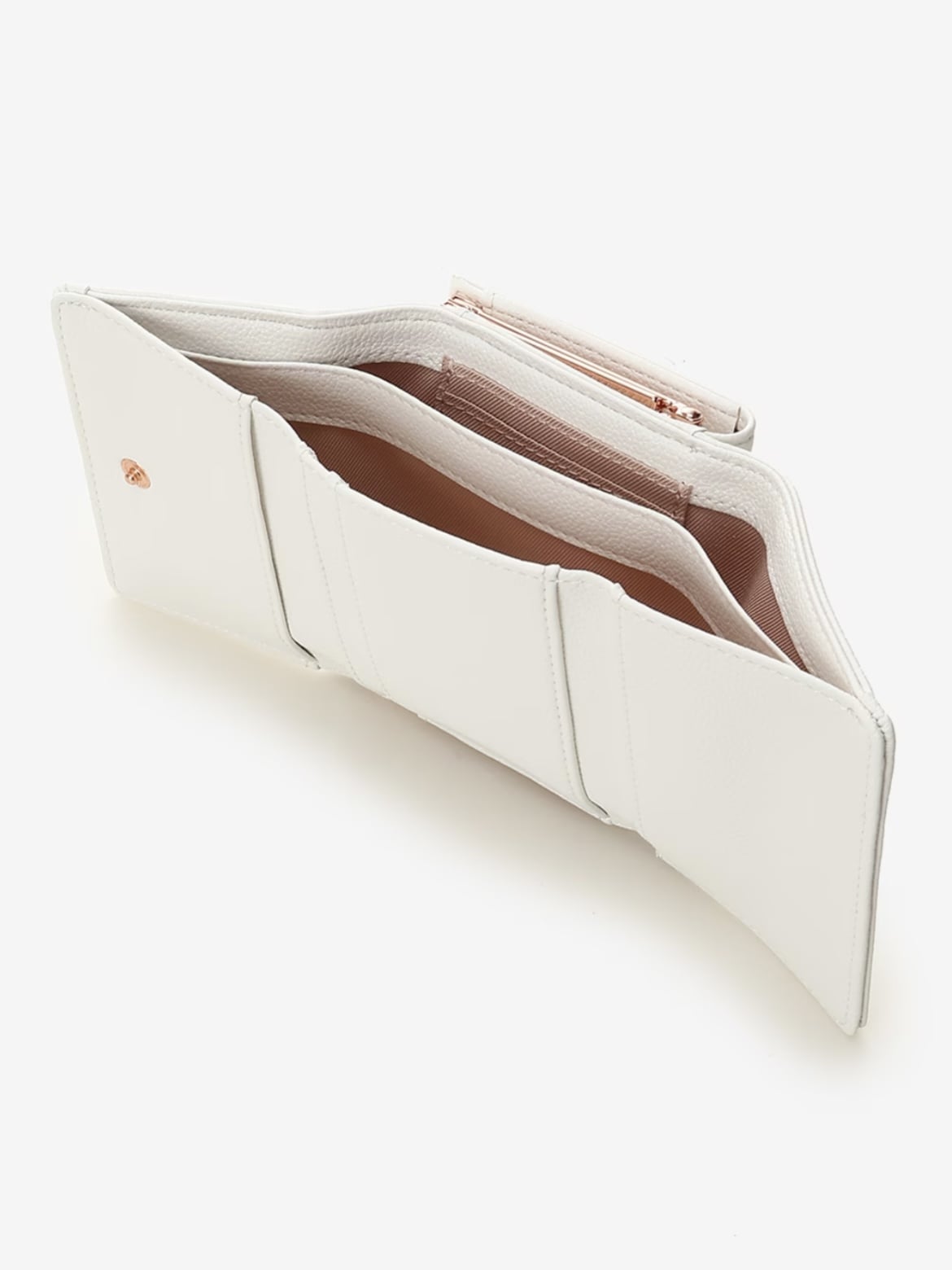 ハートビジュー折財布【ホワイト】 ホワイト