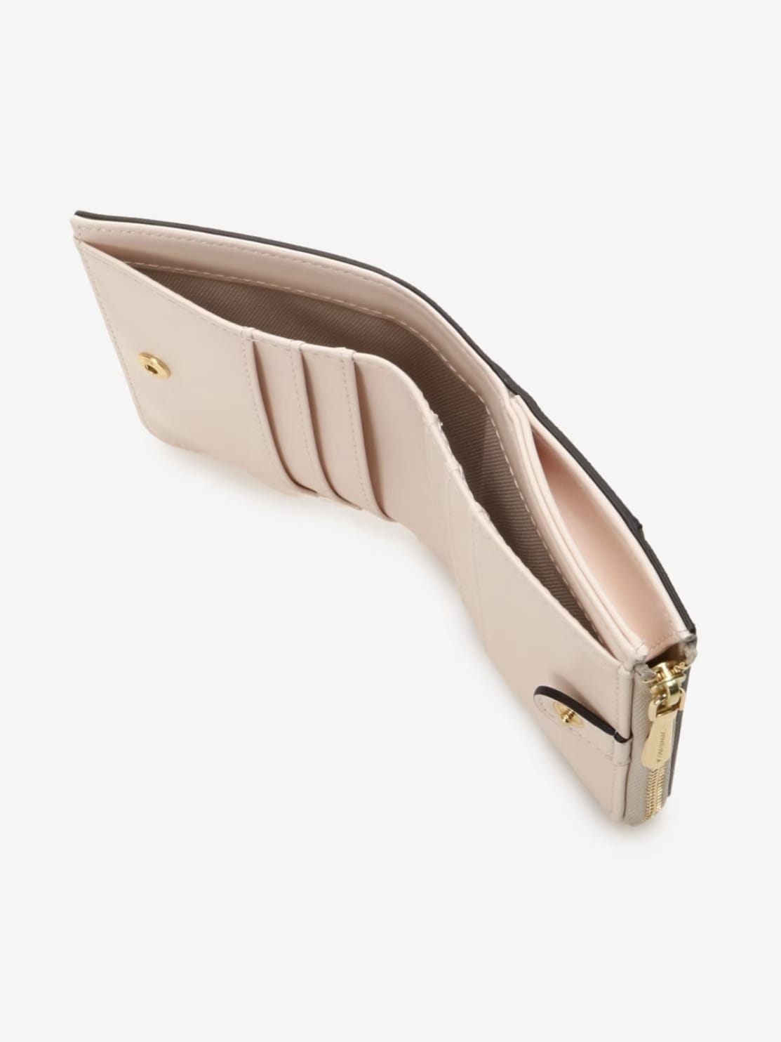 カラフルミニマム折財布【ベージュ】 ベージュ