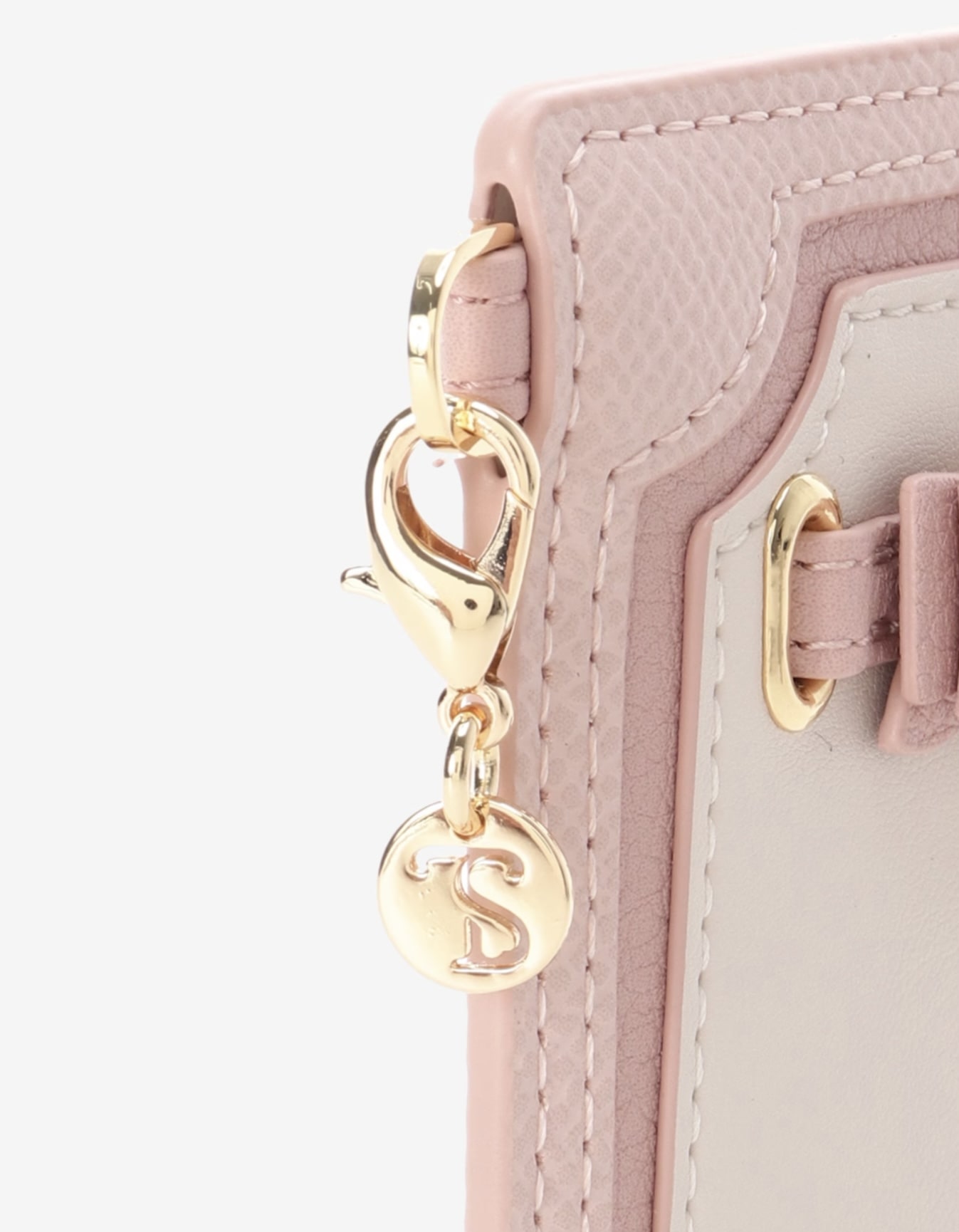 フロントリボンベルトパスケース【ピンク】 ピンク