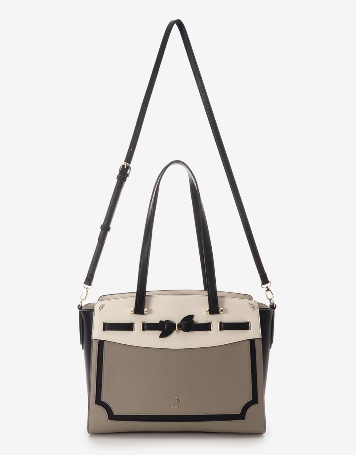 フロントリボンベルトトートバッグ【マルチカラー】 マルチカラー