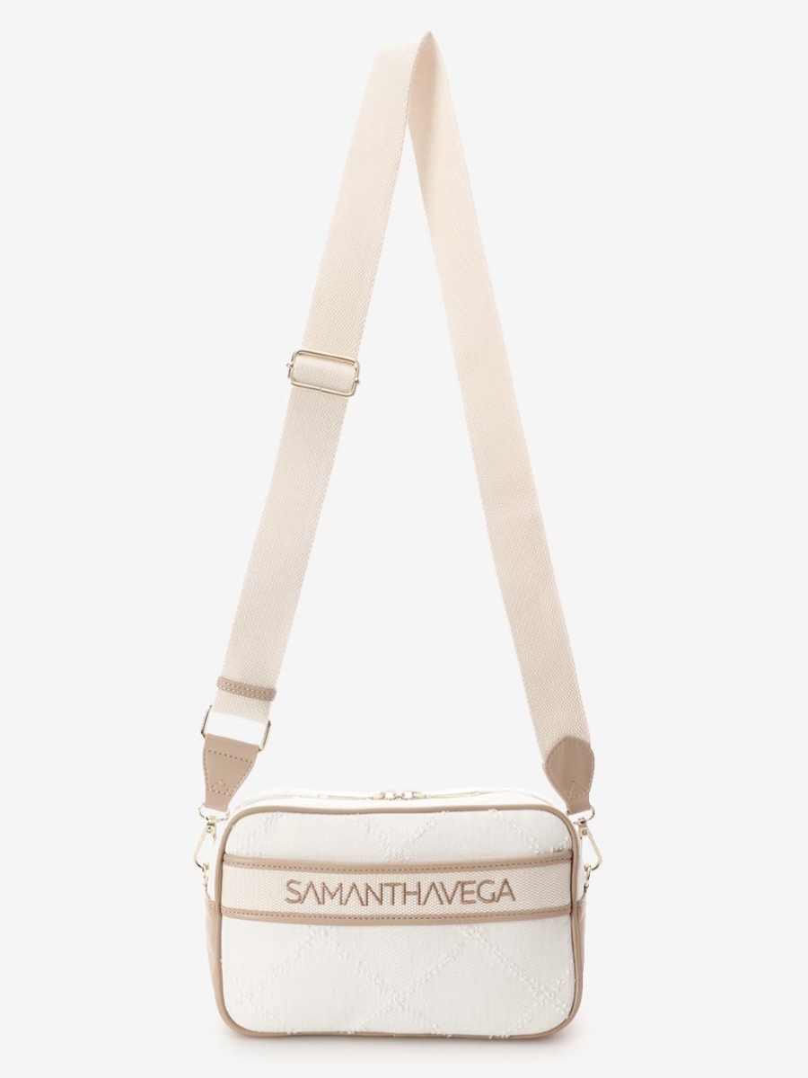  ロゴテープデニムショルダー【ホワイト】  ホワイト