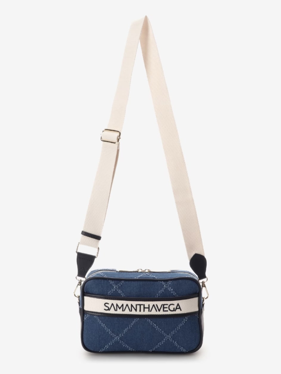 ロゴテープデニムショルダー【ネイビー】  ネイビー