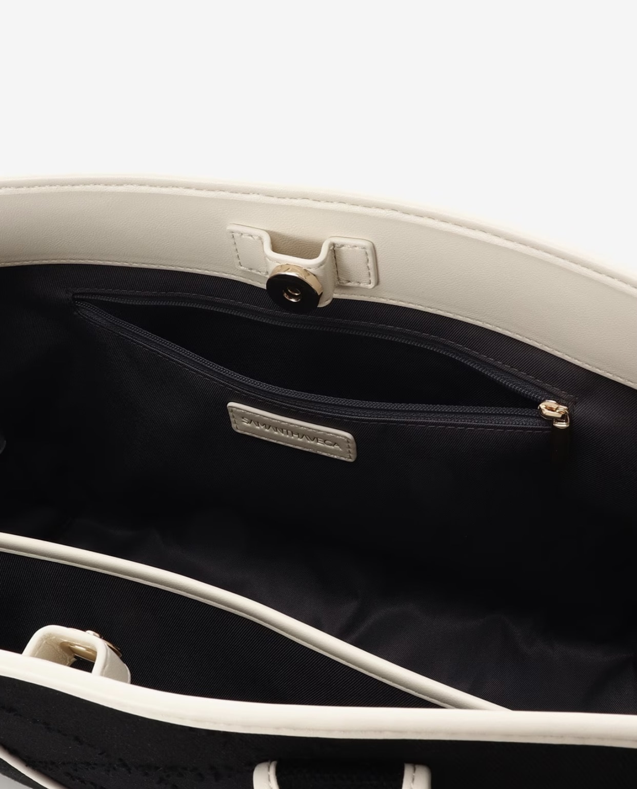 ロゴテープデニムA4トート【ブラック】 ブラック