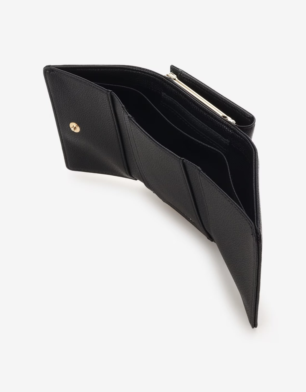 サイドダイヤカット折財布【ブラック】 ブラック