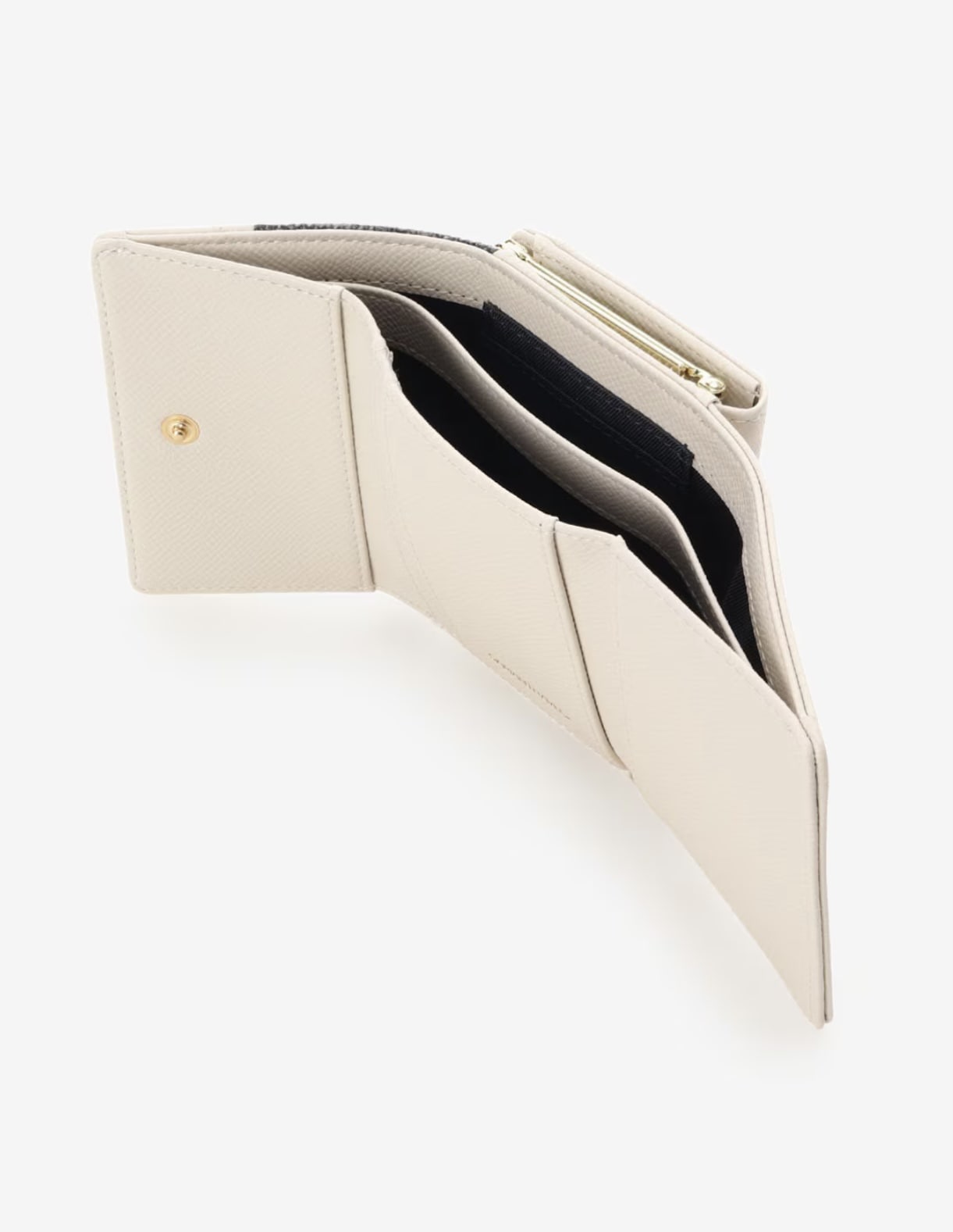 バンブーアクセントリボン折財布【インディゴ】 インディゴ