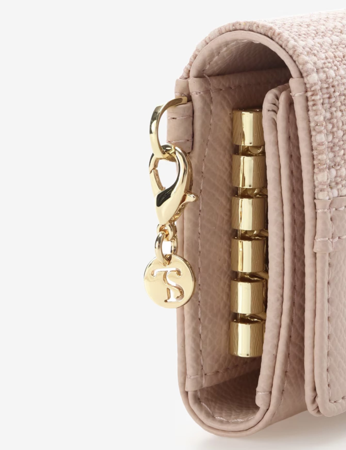 バンブーアクセントリボンキーケース【ピンク】 ピンク