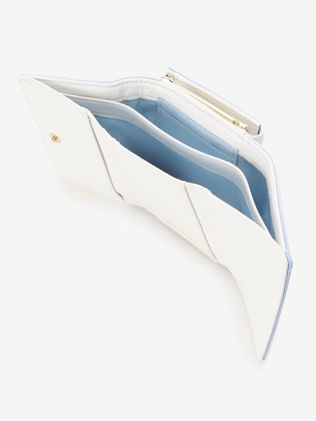 グラデーションパールフラッター折財布【ライトブルー】 ライトブルー