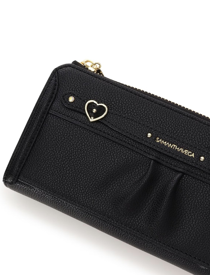 ハートベルト長財布【ブラック】 ブラック