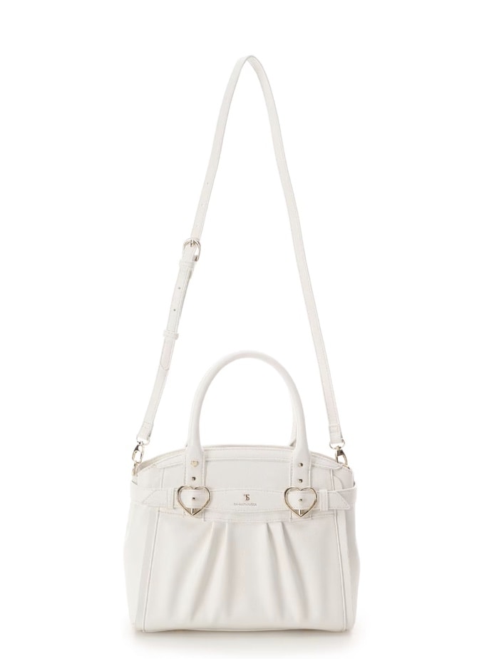 ハートベルトハンドバッグ【ホワイト】 ホワイト