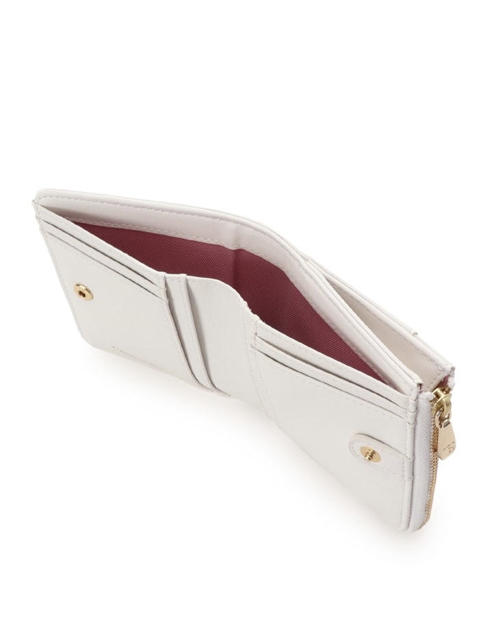 ツイードリボン折財布【マルチカラー】 マルチカラー